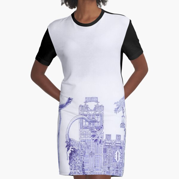M.I. #121 |☽| Attack Aftermath Graphic T-Shirt Dress