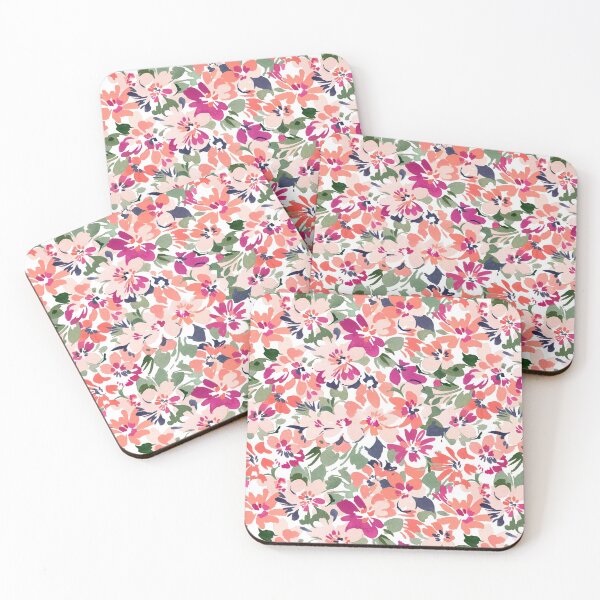 Item preview, Pink Festive Flowers designed and sold by lunaisdrawing.