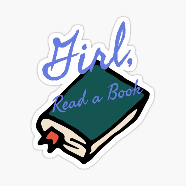  Girl, Read a Book 2.5 Sticker