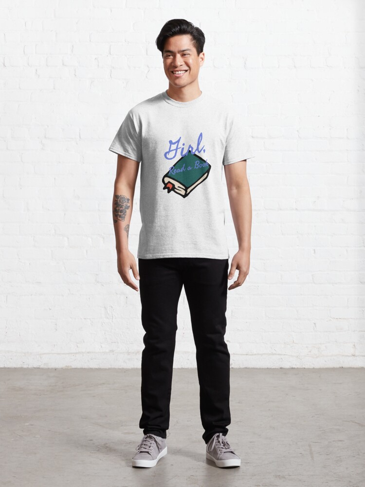 Alternate view of  Girl, Read a Book 2.5 Classic T-Shirt