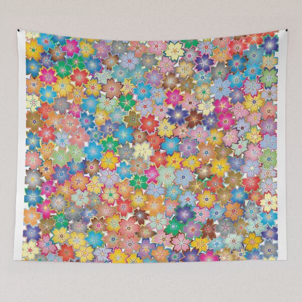 Item preview, A lot of colorful cute flowers designed and sold by RafaelLima7.