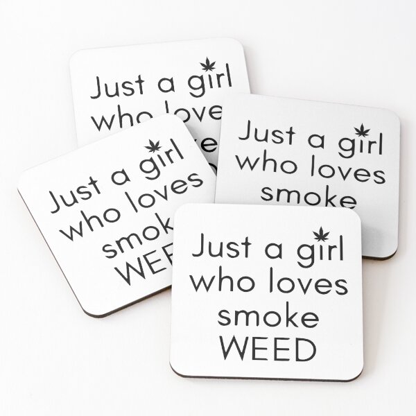 Item preview, Just a girl who likes to smoke weed - best weed design - design for girls designed and sold by WeedHighLife.