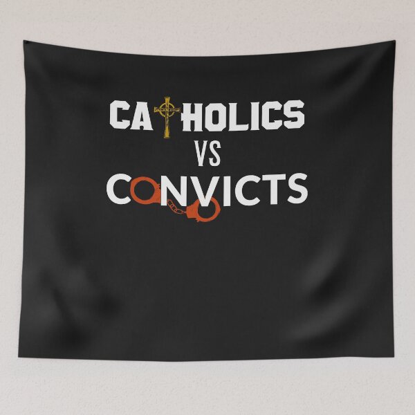 Item preview, Catholics vs Convicts College Football design designed and sold by TrndSttr.