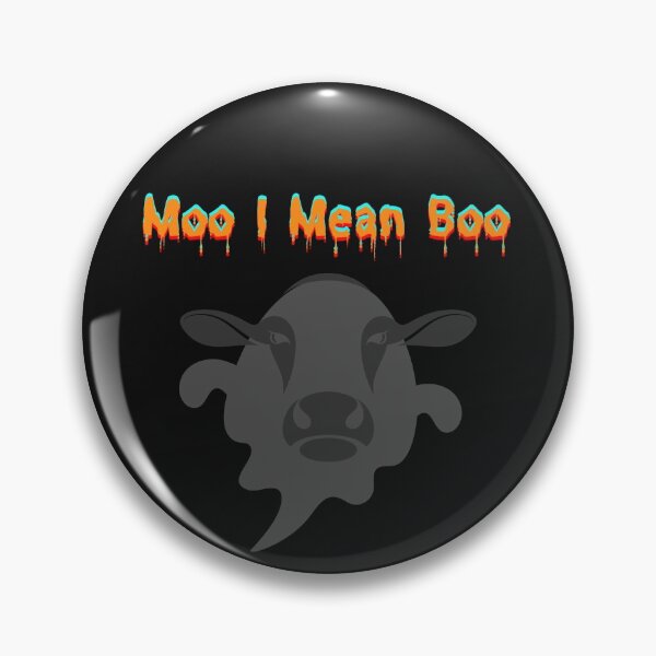Item preview, Moo I Mean Boo Halloween Cow Ghost designed and sold by Bwaichigo.