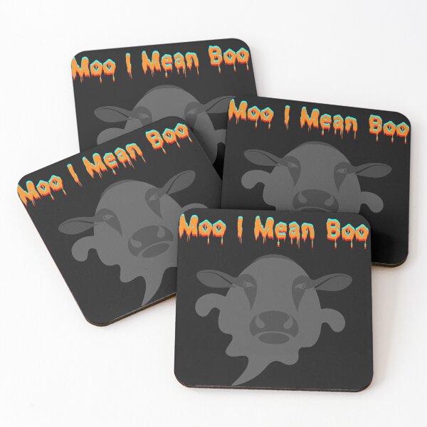 Item preview, Moo I Mean Boo Halloween Cow Ghost designed and sold by Bwaichigo.