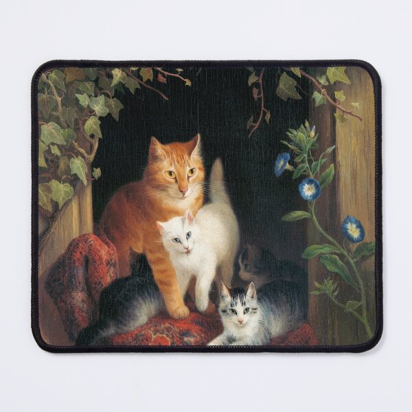 Item preview, Renacentist cats painting medieval  designed and sold by Anime and More.