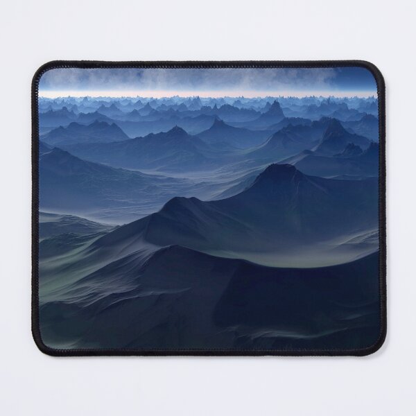 Item preview, Beautiful landscape at dawn with moon in other  planet with dunes designed and sold by Anime and More.