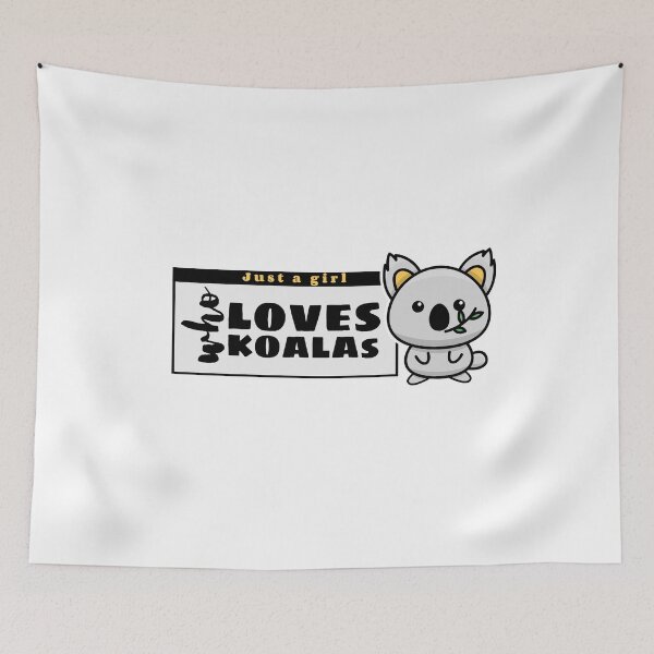Item preview, Just a girl who loves koalas designed and sold by Good-tees.