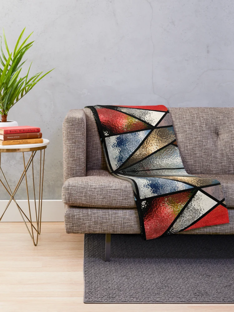 Thumbnail 2 of 6, Throw Blanket, Metallic Galore Pattern designed and sold by LRGraphics.