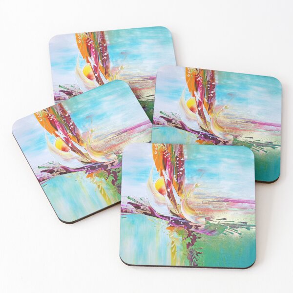 Printemps boreal (3) Dessous de verre (lot de 4)
