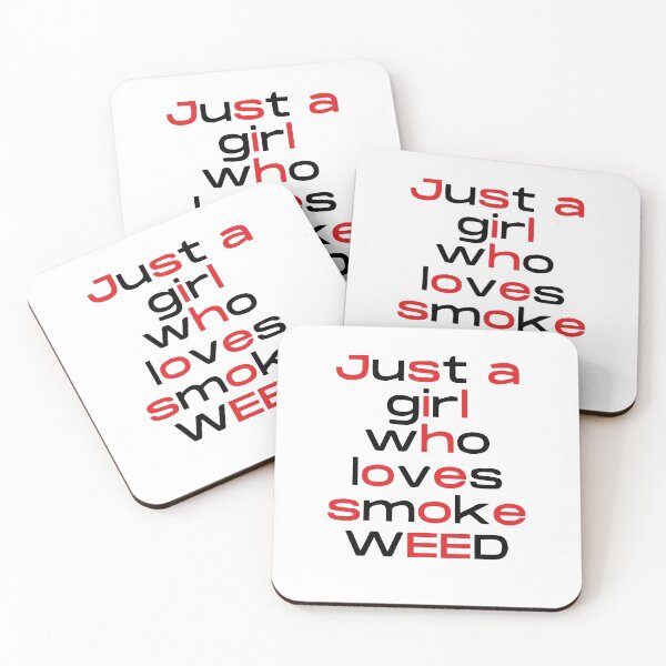 Item preview, Just a girl who likes to smoke weed - best weed design - design for girls designed and sold by WeedHighLife.