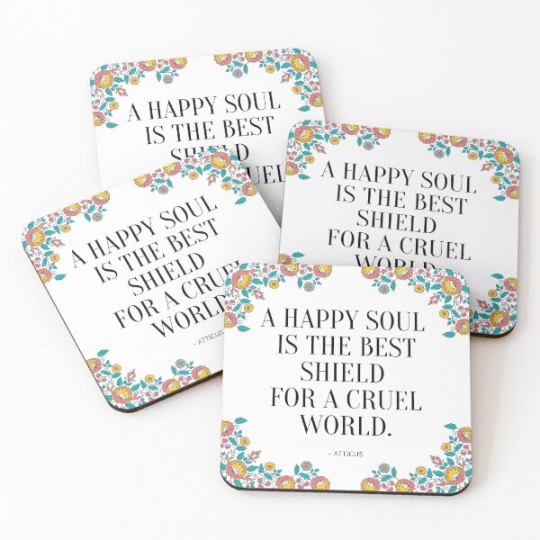 Item preview, A Happy Soul Is the Best Shield designed and sold by yyolka.