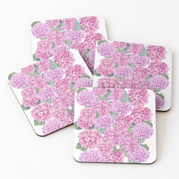 Item preview, Pink Hydrangea Painted Watercolors designed and sold by Hot From Oven.