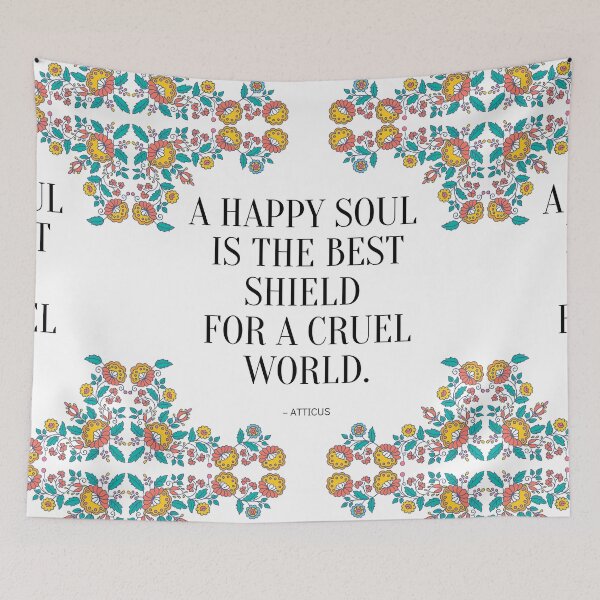 Item preview, A Happy Soul Is the Best Shield designed and sold by yyolka.