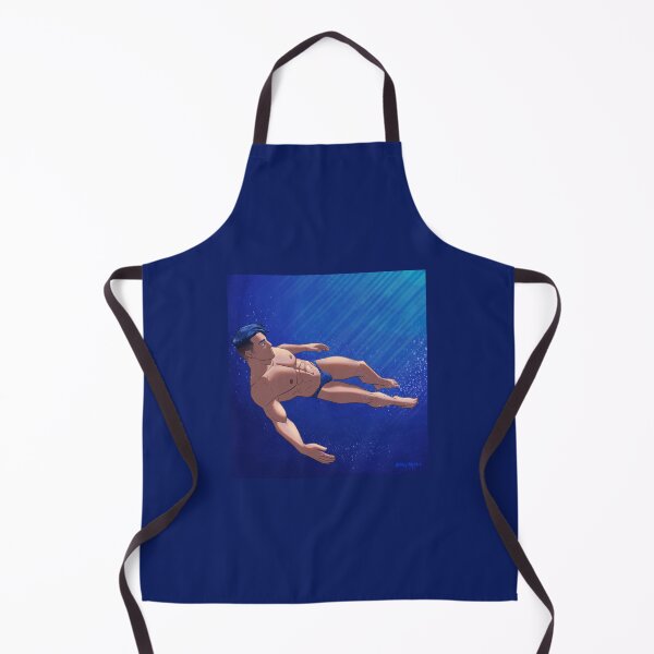 Item preview, A Swim in the Lake - Male Pinup Art designed and sold by SpellYouLater.