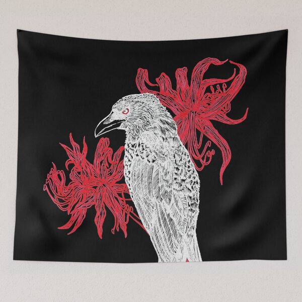Item preview, Drongo and Spider Lily (for dark backgrounds) designed and sold by -Senaar-.