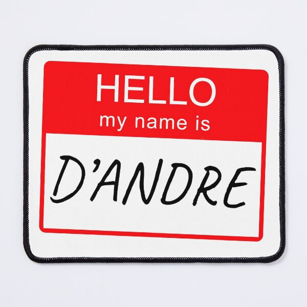 Item preview, Hello My Name Is D'andre Name Tag Custom Personalised Design designed and sold by CreatedbyJR.