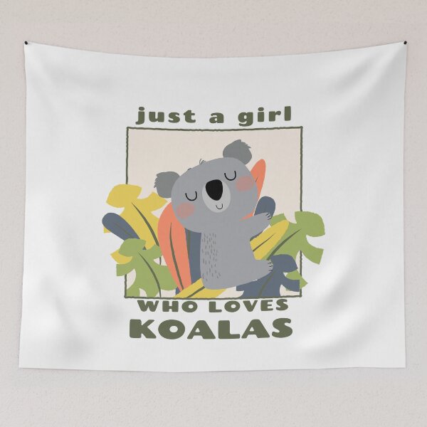 Item preview, Just a girl who loves koalas - sleepy designed and sold by Good-tees.