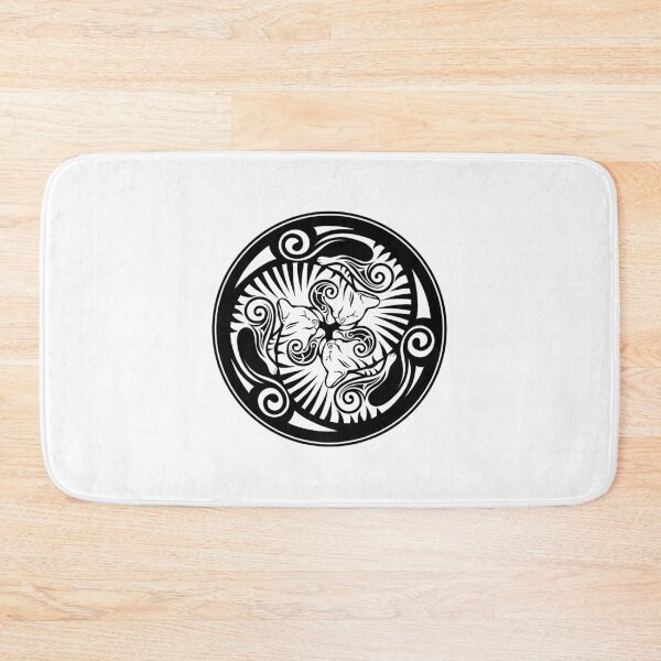 Item preview, Sleeping kittens in celtic style, black designed and sold by yulia-rb.
