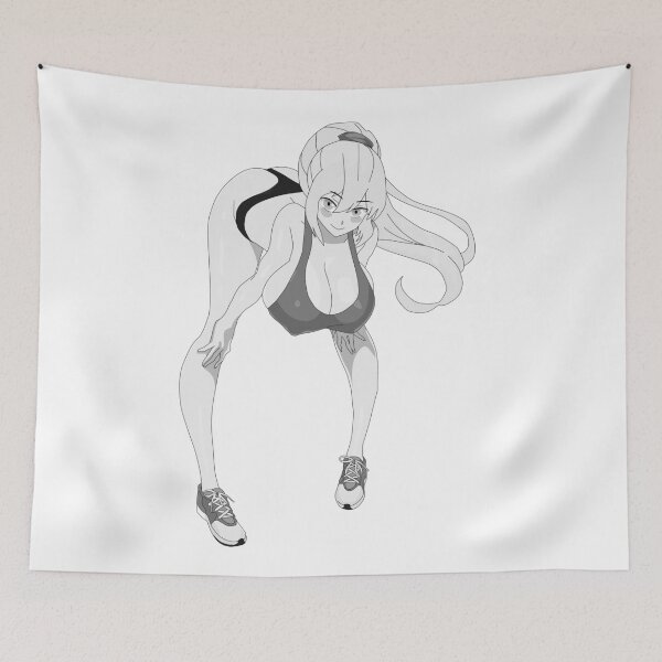 Item preview, Lewd anime girl hentai manga ecchi waifu gray tone designed and sold by ArthurPoe.