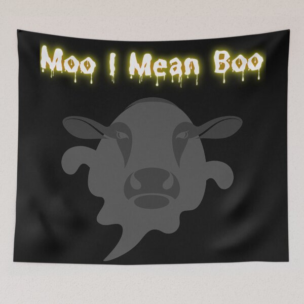 Item preview, Moo I Mean Boo Halloween Funny Halloween Cow designed and sold by Bwaichigo.