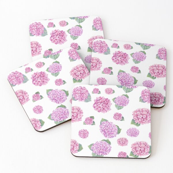 Item preview, Pink Hydrangea Painted Watercolors designed and sold by Hot From Oven.