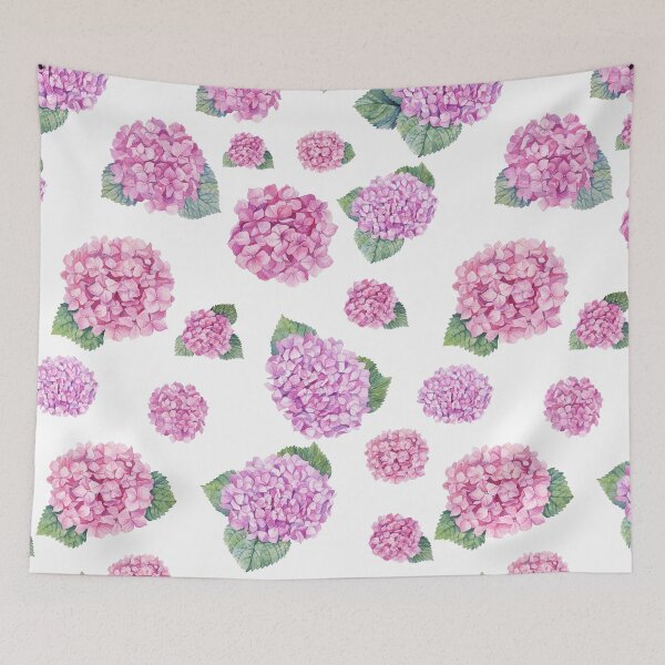 Item preview, Pink Hydrangea Painted Watercolors designed and sold by Hot From Oven.