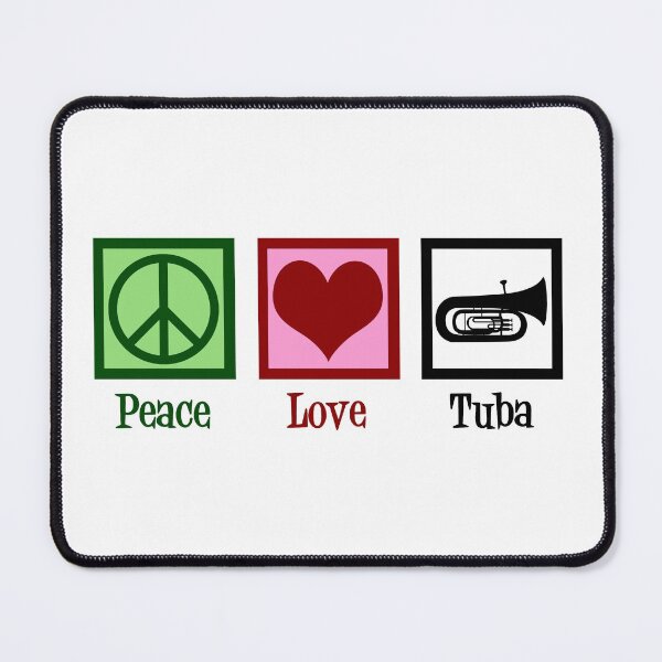 Item preview, Peace Love Tuba designed and sold by Epic Love Designs.
