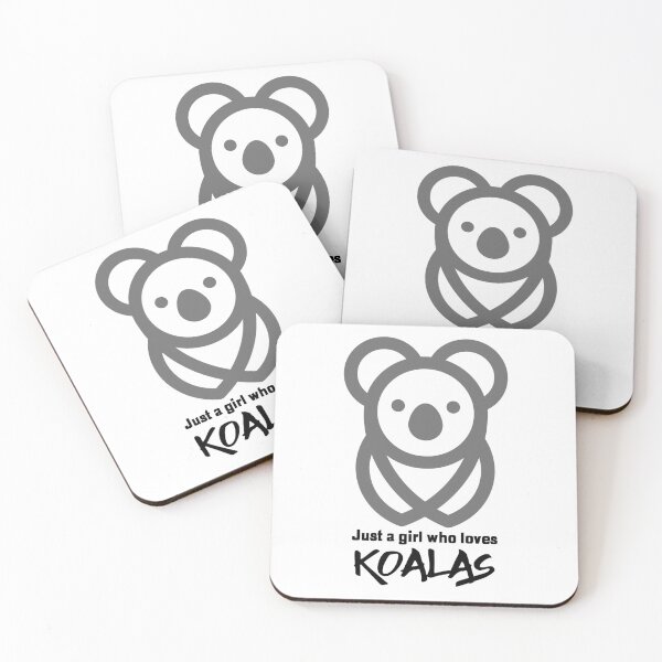 Item preview, Just a girl who loves koalas - minimal designed and sold by Good-tees.