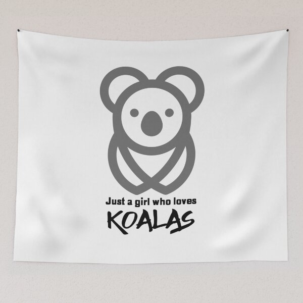 Item preview, Just a girl who loves koalas - minimal designed and sold by Good-tees.