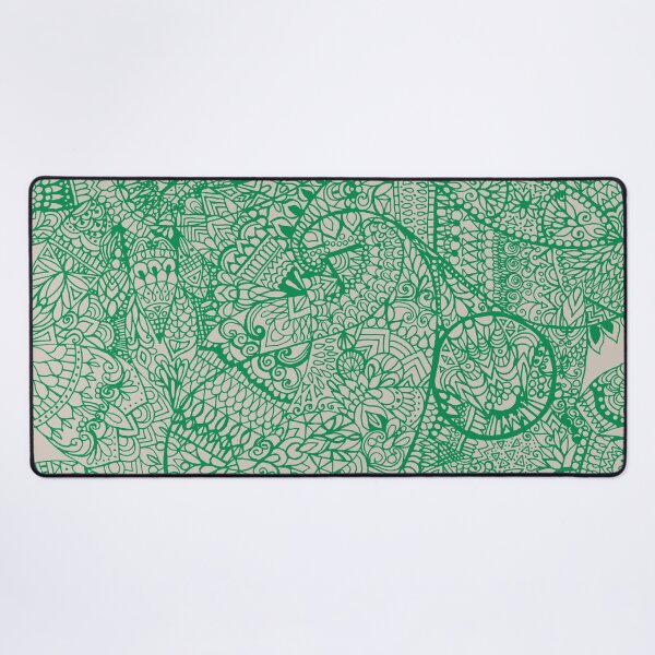 Artikelvorschau, Paisley Mandala Doodle - Blass und Grün entworfen und verkauft von MitaDreamDesign.