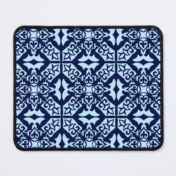 Item preview, Moroccan Tile, Navy and Light Blue designed and sold by Marymarice.