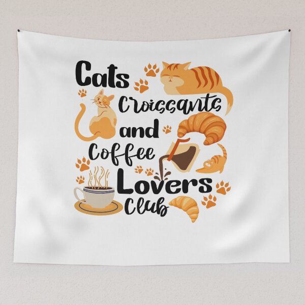 Item preview, Cats Croissants and coffee lovers Club designed and sold by dr-tars.
