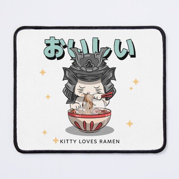 Item preview, Kitty Loves Ramen designed and sold by TheHillSpruce.