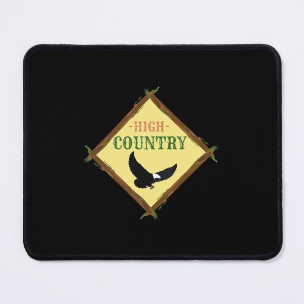 Item preview, High Country Log Diamond with Eagle-Beige on Black designed and sold by HighCountry2021.