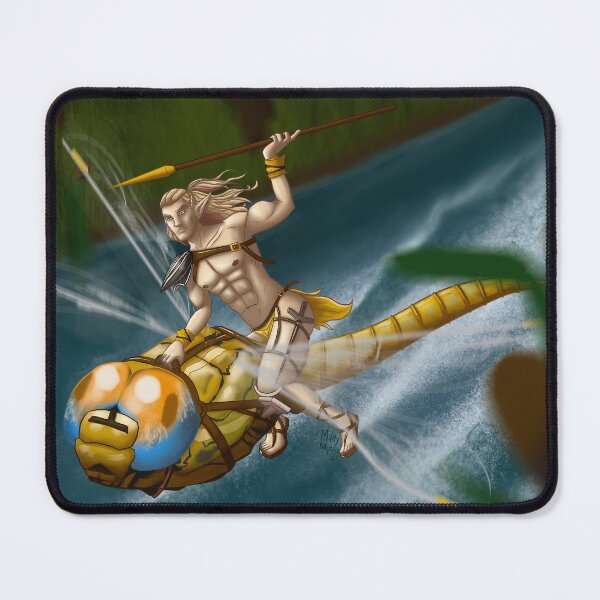 Item preview, Fairy Dragonfly Warrior - Male Fairy Pinup  designed and sold by SpellYouLater.