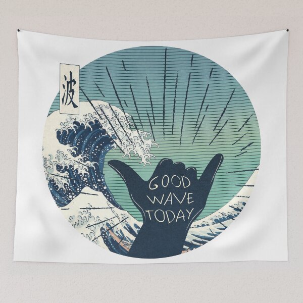 Item preview, The Great Wave Vibes designed and sold by maryedenoa.