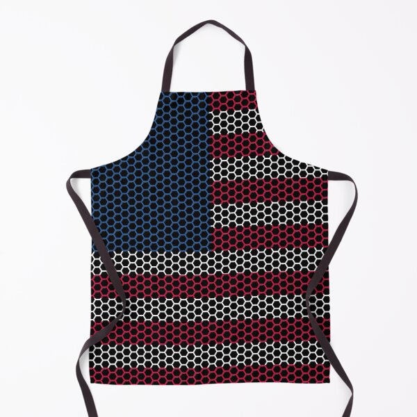 Item preview, United States Flag With Honeycomb Pattern designed and sold by RaybenMedia.