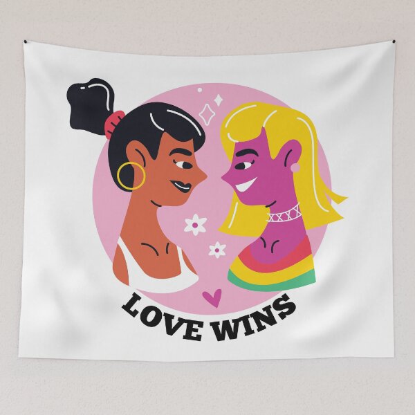 Item preview, Love Wins Love Is Love Pride Month designed and sold by StickerbashCo.