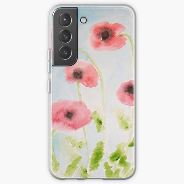 #1 Poppies in the Breeze Samsung Galaxy Soft Case