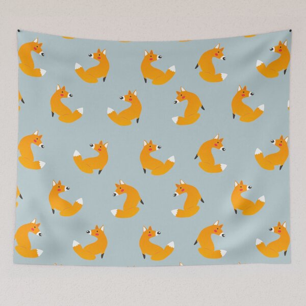 Item preview, Seamless animal pattern background, cute fox designed and sold by Sarwat Reza.