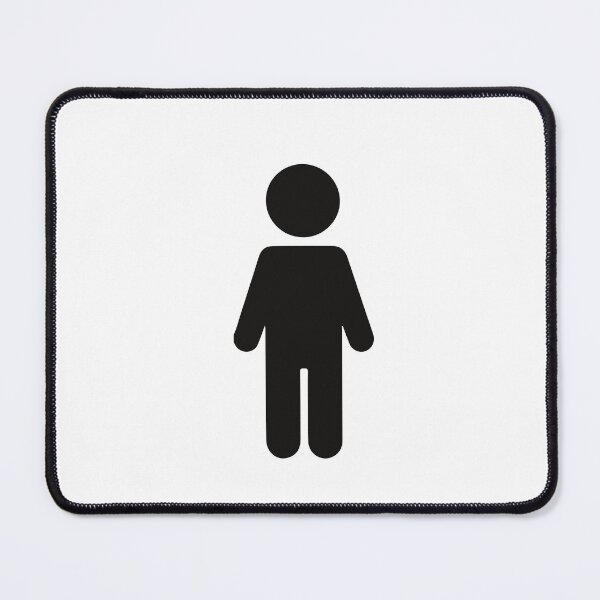 Item preview, men's washroom sign designed and sold by RiggsBubble.