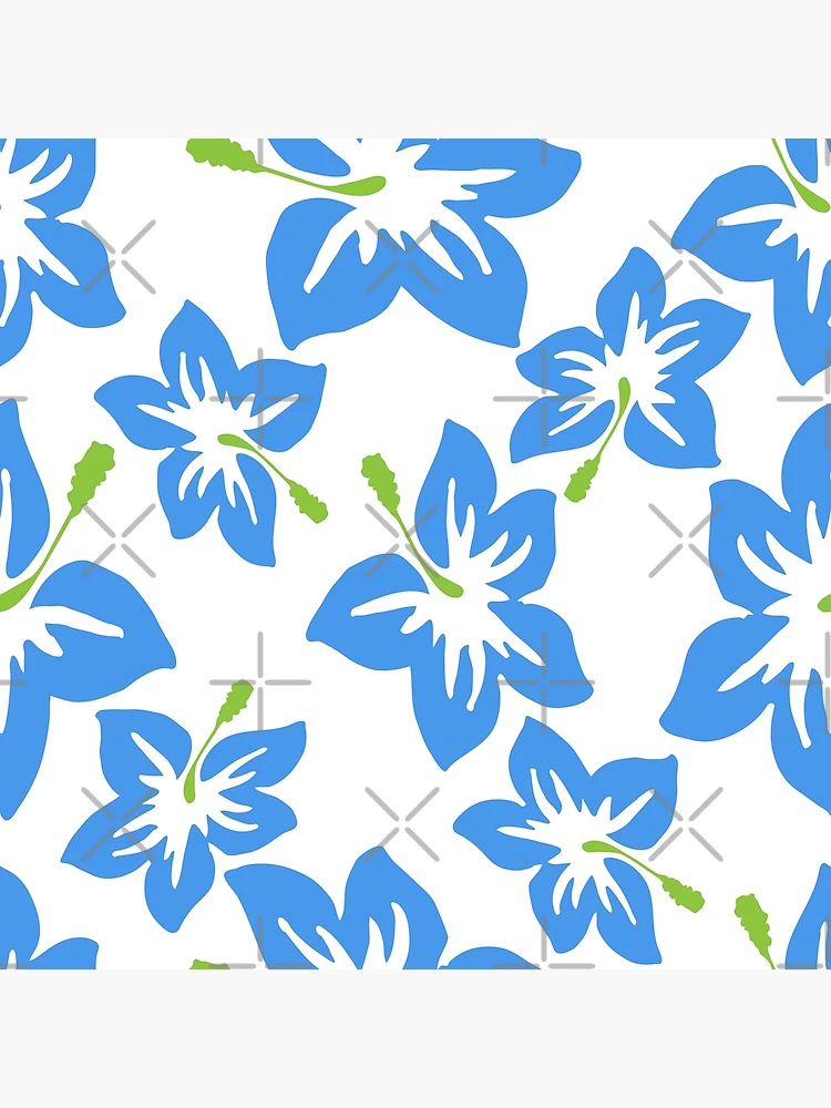 Thumbnail 3 of 3, Poster, Beautiful blue Flowers Pattern designed and sold by RafaelLima7.