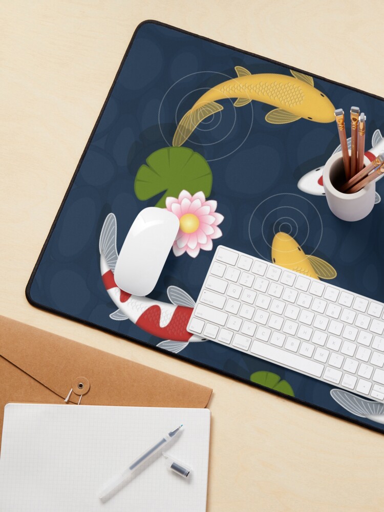Alternate view of Japanese Koi Fish Pond Mouse Pad