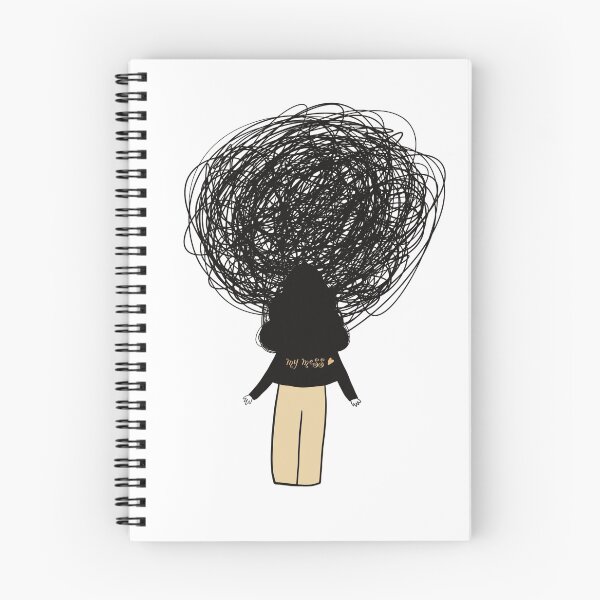 Item preview, Overthinking spiral doodle designed and sold by TeddyXElliott.