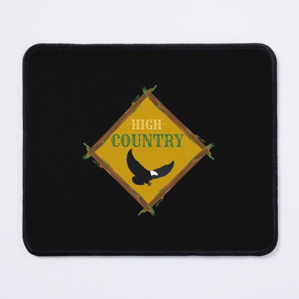 Item preview, High Country Log Diamond with Eagle-Brown on Black designed and sold by HighCountry2021.