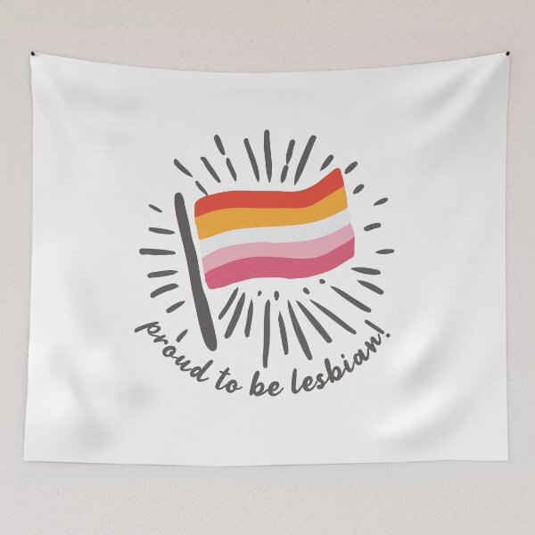 Item preview, Proud To Be Lesbian Equality Pride Flag designed and sold by StickerbashCo.