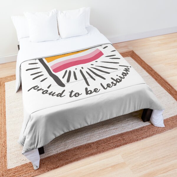 Proud To Be Lesbian Equality Pride Flag Comforter