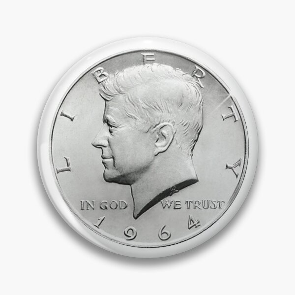 Item preview, US Half Dollar clad Coin Cash Kennedy Liberty 1964 designed and sold by Midwest-Goods.