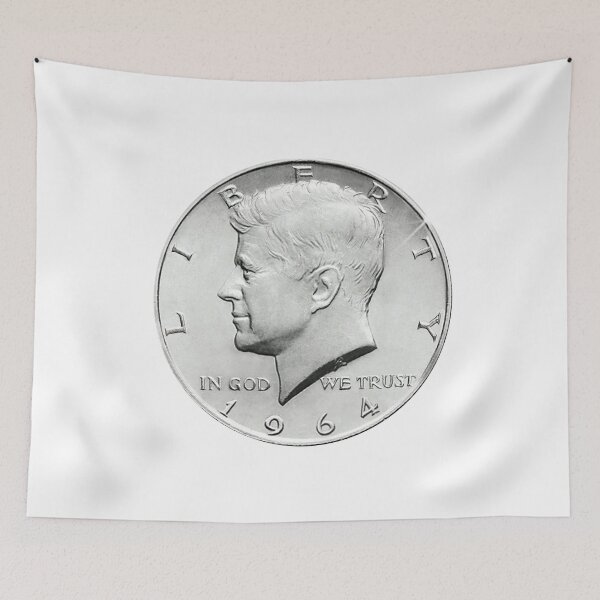Item preview, US Half Dollar clad Coin Cash Kennedy Liberty 1964 designed and sold by Midwest-Goods.
